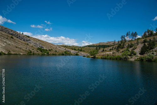 View of Klinje lake, Bosnia and Herzegovina. Beautiful landscape