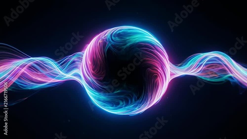 abstract fluid motion colorful swirling patterns animation