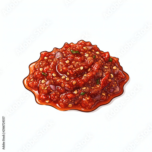 Traditional Indonesian Sambal Chili Paste