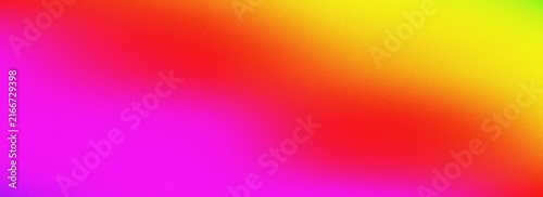 Foto Bold magenta and red fading into bright yellow creating an intense color gradien