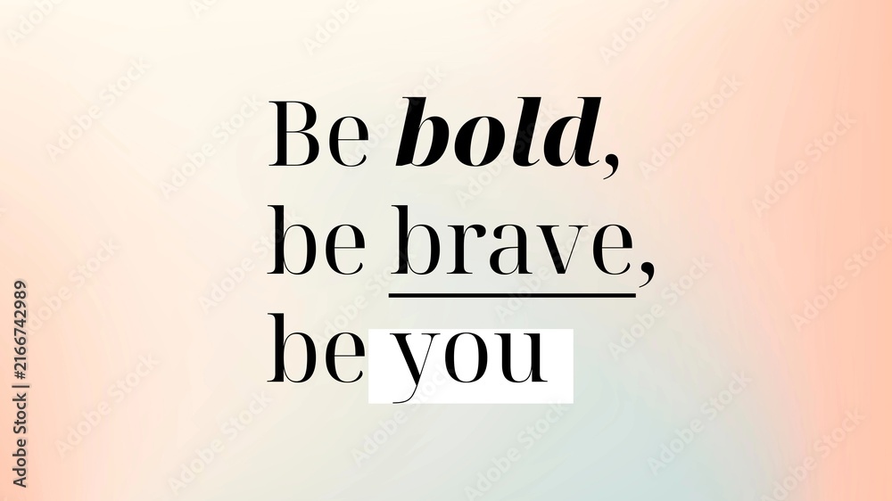 Naklejka premium Inspirational quote blog banner template