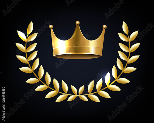 Golden Laurel Branch And Crown