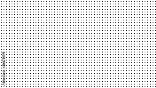 Foto Abstract black dotted halftone matrix pattern on white background with halftone