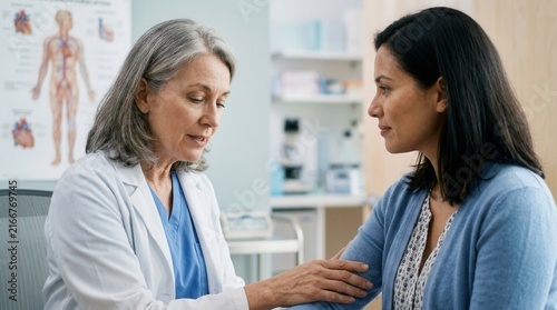 Doctor Patient Consultation In A Modern Medical Office