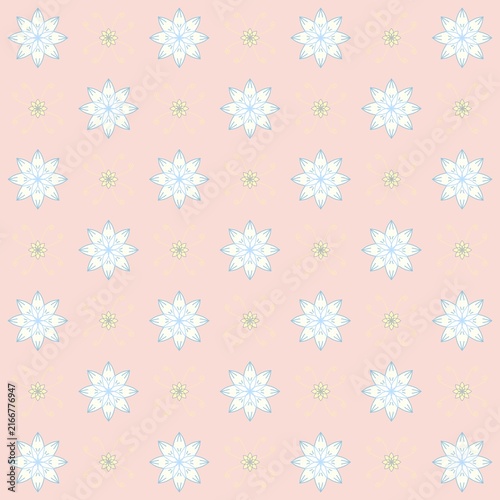 Vintage-inspired seamless floral pattern featuring delicate flowers and botanical elements in warm, muted tones, creating a timeless and elegant decorative background.