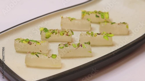 Petha is a translucent soft candy from the Indian subcontinent made from ash gourd or white pumpkin