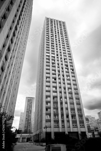 vue du quartier des Olympiades dans le treizième arrondissement de Paris en France