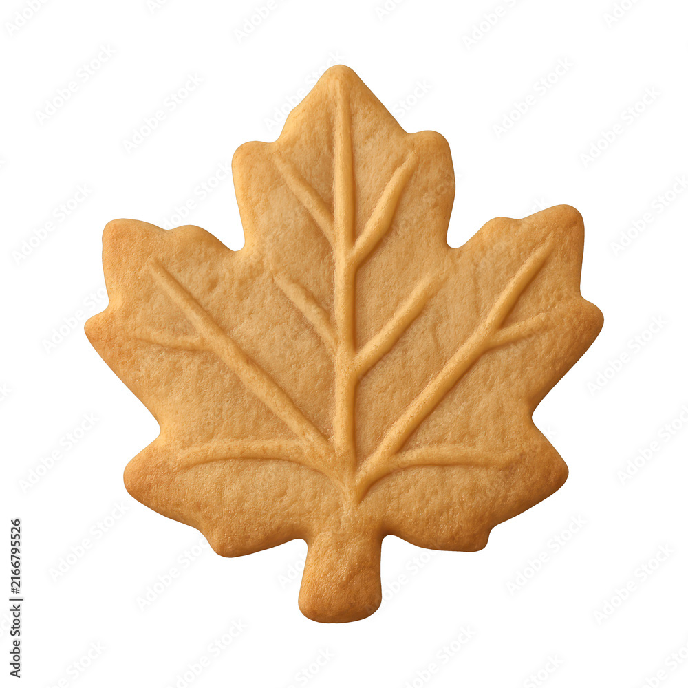 Fototapeta premium PNG Maple leaf cookie delight.