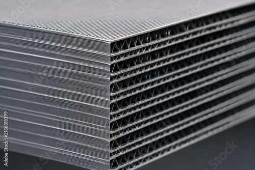 Aluminium Plate Heat-Recovery Core with Dense Airflow Channels