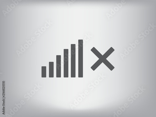 Foto Vector icon on a gray background.
