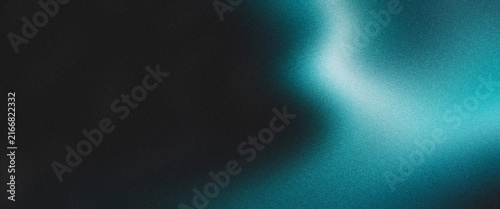 Abstract dark blue green white background teal black color grainy texture gradient web header banner design, copy space