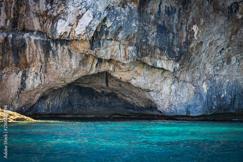 piscine di venere, venus pools, limestone cliffs and turquoise water, coast of baunei, gulf of orosei, sardinia, sardegna, italy, mediterranean sea, vacation