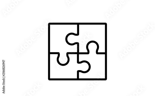 puzzle jigsaw pieces success solution business icon vector design