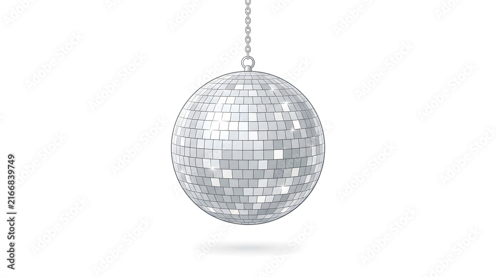 Obraz premium disco ball isolated on white