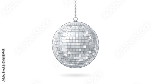 disco ball isolated on white
