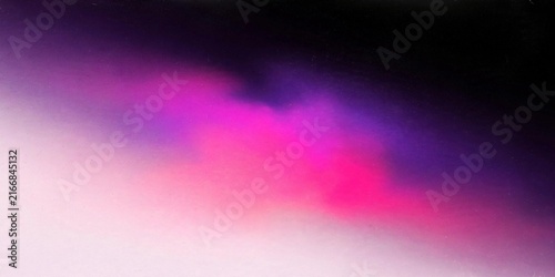 Abstract Neon Pink and Purple Smoke Gradient Background with Cosmic Nebulae Effect on Dark and Light Contrast