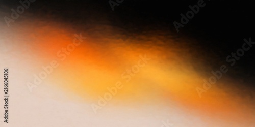Abstract Textured Gradient Background with Warm Orange Light Leak and Dark Shadow Contrast