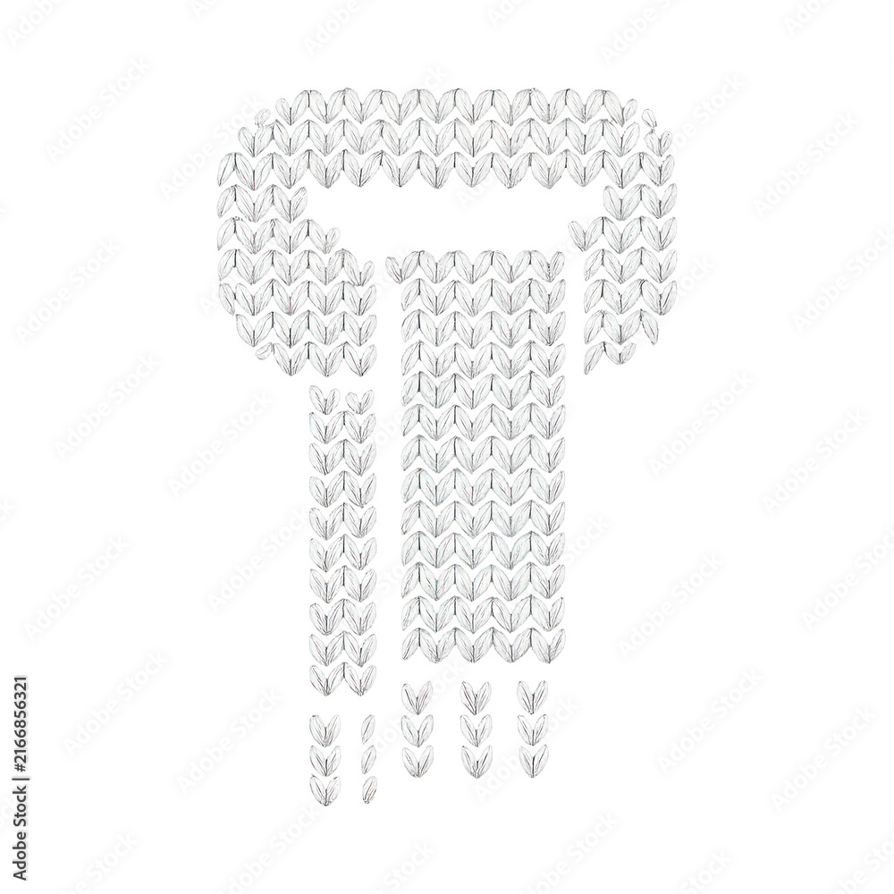 Obraz premium PNG Knitted pattern resembling ancient column.