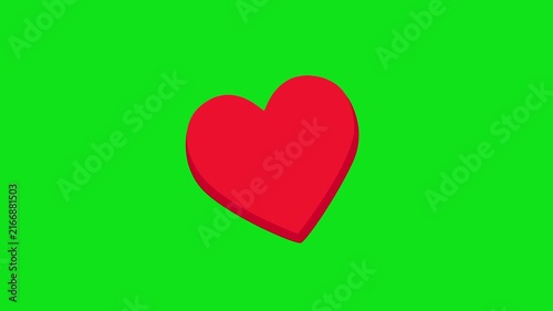 Beautiful Love Heart Animation With Romantic Feelings
