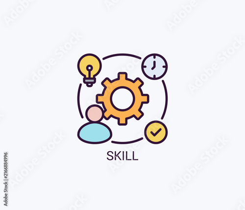 Skill Icon Or Logo Isolated Vector Illustration