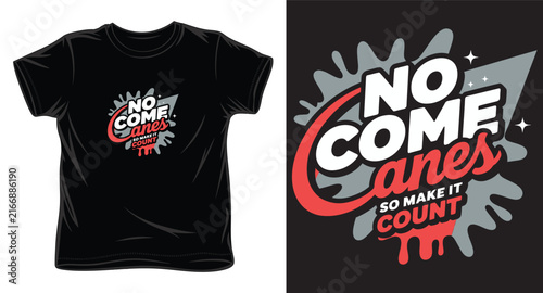No consequences t-shirt graphic design with motivational typography and splash.