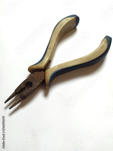  Pliers isolated on white background.