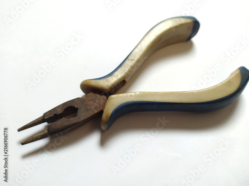 Pliers isolated on white background.