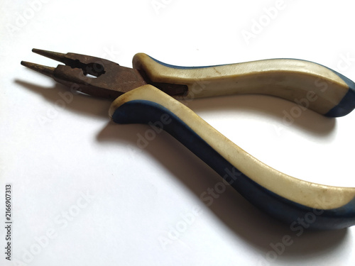  Pliers isolated on white background.