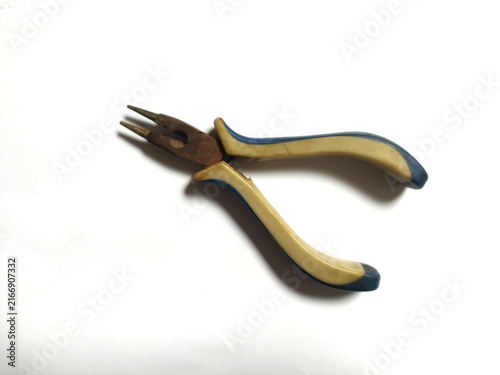  Pliers isolated on white background.