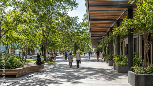 Shaded Urban Walkway Designed for Hot Weather