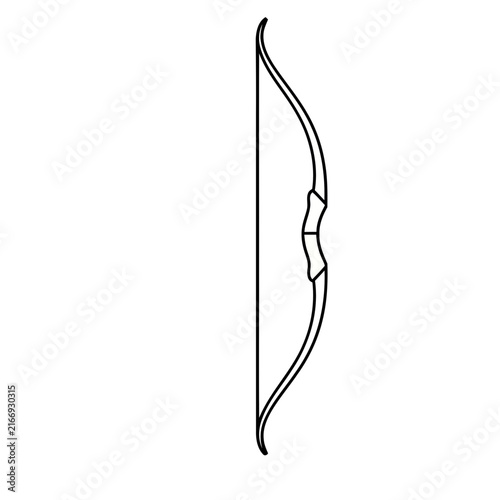 Outline of a Recurve Bow