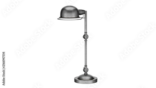 3d rendering desk lamp