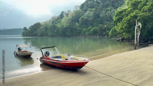 Beautiful View of Iboih Beach, Sabang, Aceh at the morning. A popular tourist destination in Weh Island, Sumatera