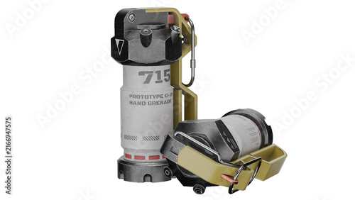 3d rendering sci-fi grenade