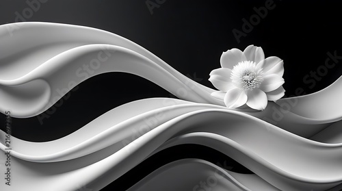 Monochrome Floral Elegance