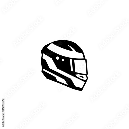 Isolated racing helmet icon
