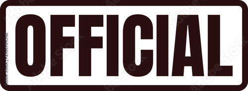 Photography A bold stamp style official text sign for corporate business authentication and