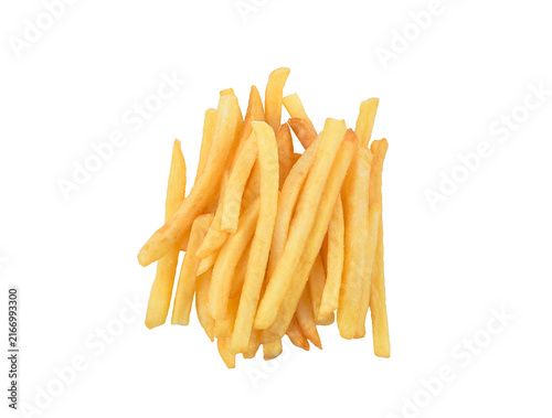 French fries isolated on transparent background. PNG