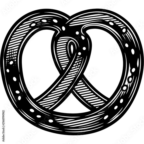 Obraz na płótnie pretzel icon