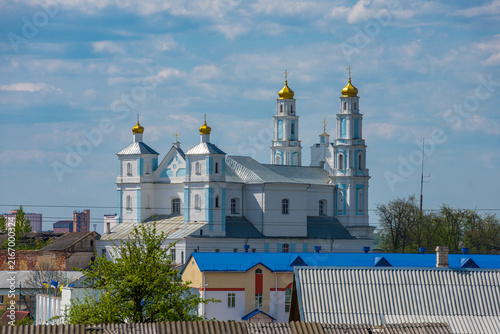 Foto View on the Church in Hlybokaye town, Belarus