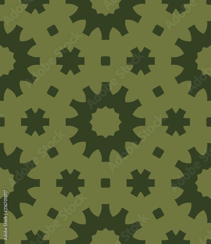 Konstfotografi Geometric pattern features repeating gear-like shapes