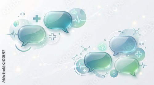 Speech Bubbles Communication Concept for Dialogue and Conversation