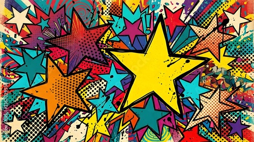 Vintage retro comics boom explosion crash bang cover book design with light and dots. Can be used for decoration or graphics