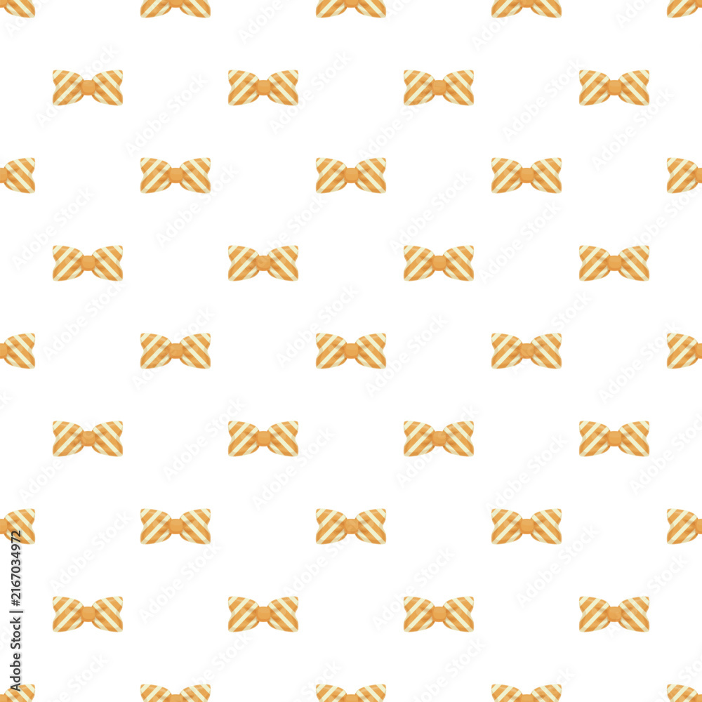 Obraz premium Orange striped bow ties creating a seamless fun fashion background