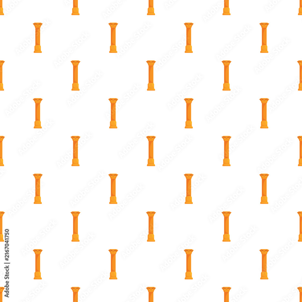Fototapeta premium Repeating graphic pattern showing multiple ancient classical columns