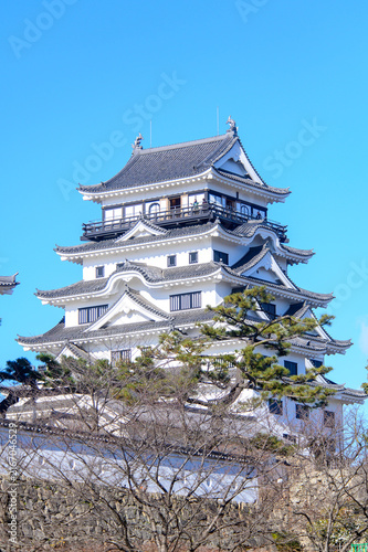 福山城のとても美しい風景A very beautiful castle landscape found in Japan