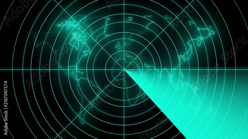 Radar screen animation.