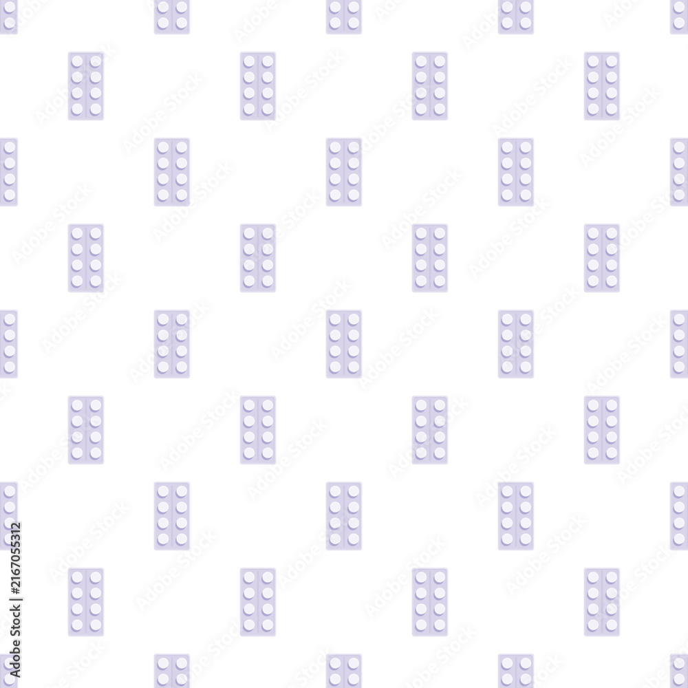 Fototapeta premium Blister packs with round tablets creating a seamless healthcare background