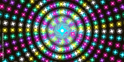 Abstract 4K motion graphics loop with cinematic glowing particles and dynamic light streaks