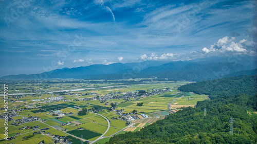 Принти на полотні 8月下旬の富山県黒部川扇状地